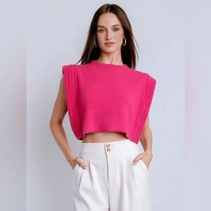 Kerisma Imogen Top in Super Pink Sleeveless Knit Top
One Size